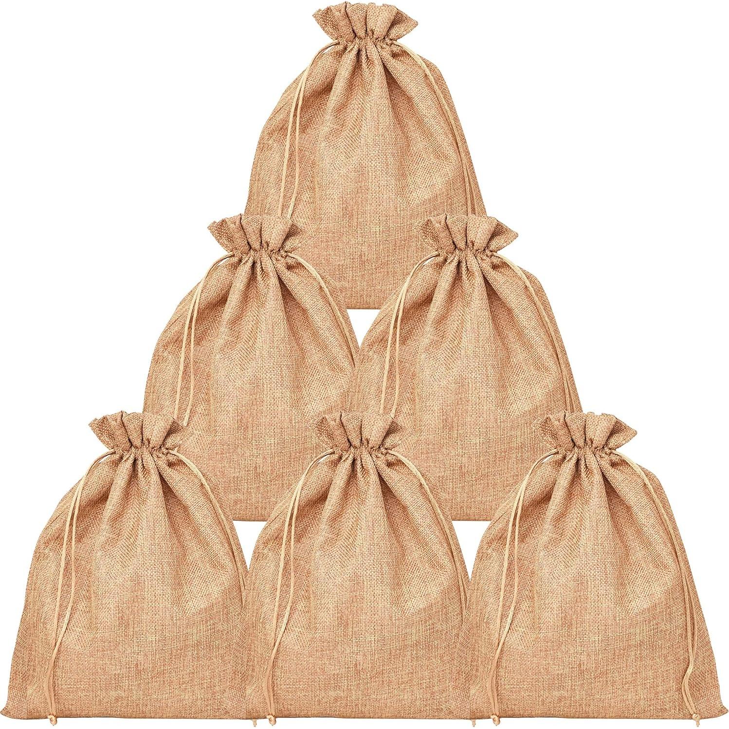 Bolsas de Yute Reutilizables Mandala Crafts 10x30 cm - 10 Pcs