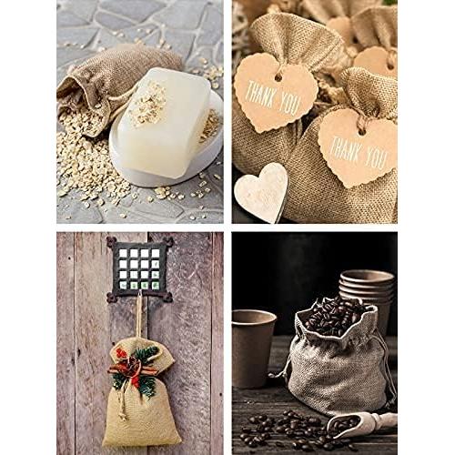 Bolsas de Yute Reutilizables Mandala Crafts 10x30 cm - 10 Pcs