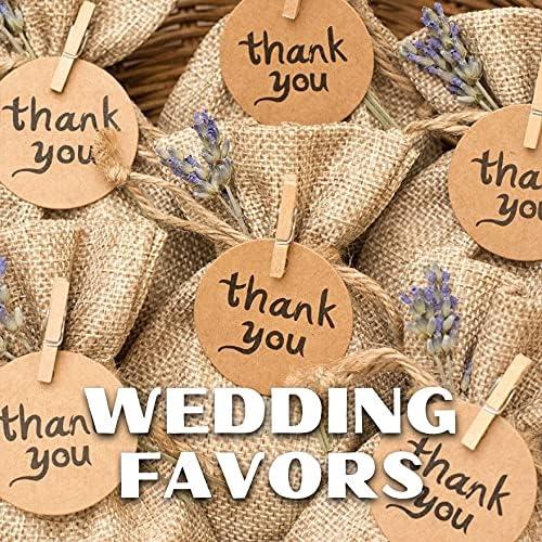 Bolsas de Yute Reutilizables Mandala Crafts 10x30 cm - 10 Pcs