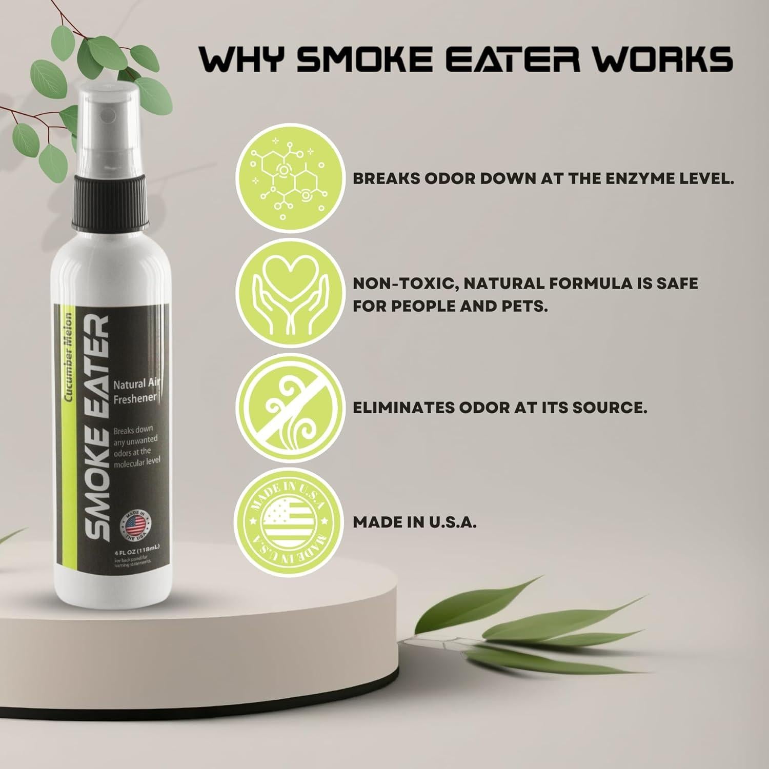 Eliminador de Olores Multiusos Home First 4 oz Pepino Melón