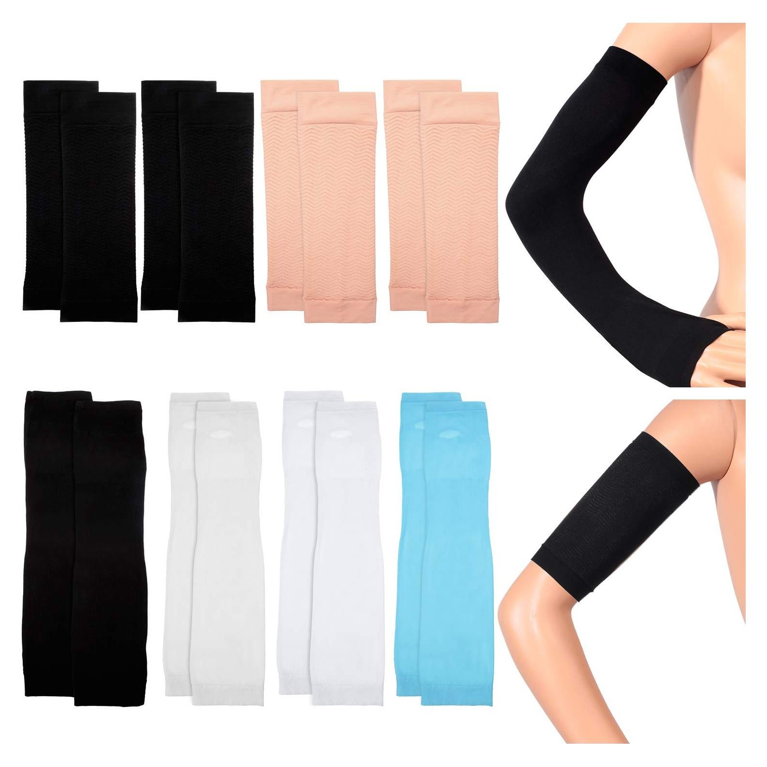 Conjunto 8 Pairs Mangas de Compresión y Refrigerantes para Mujer