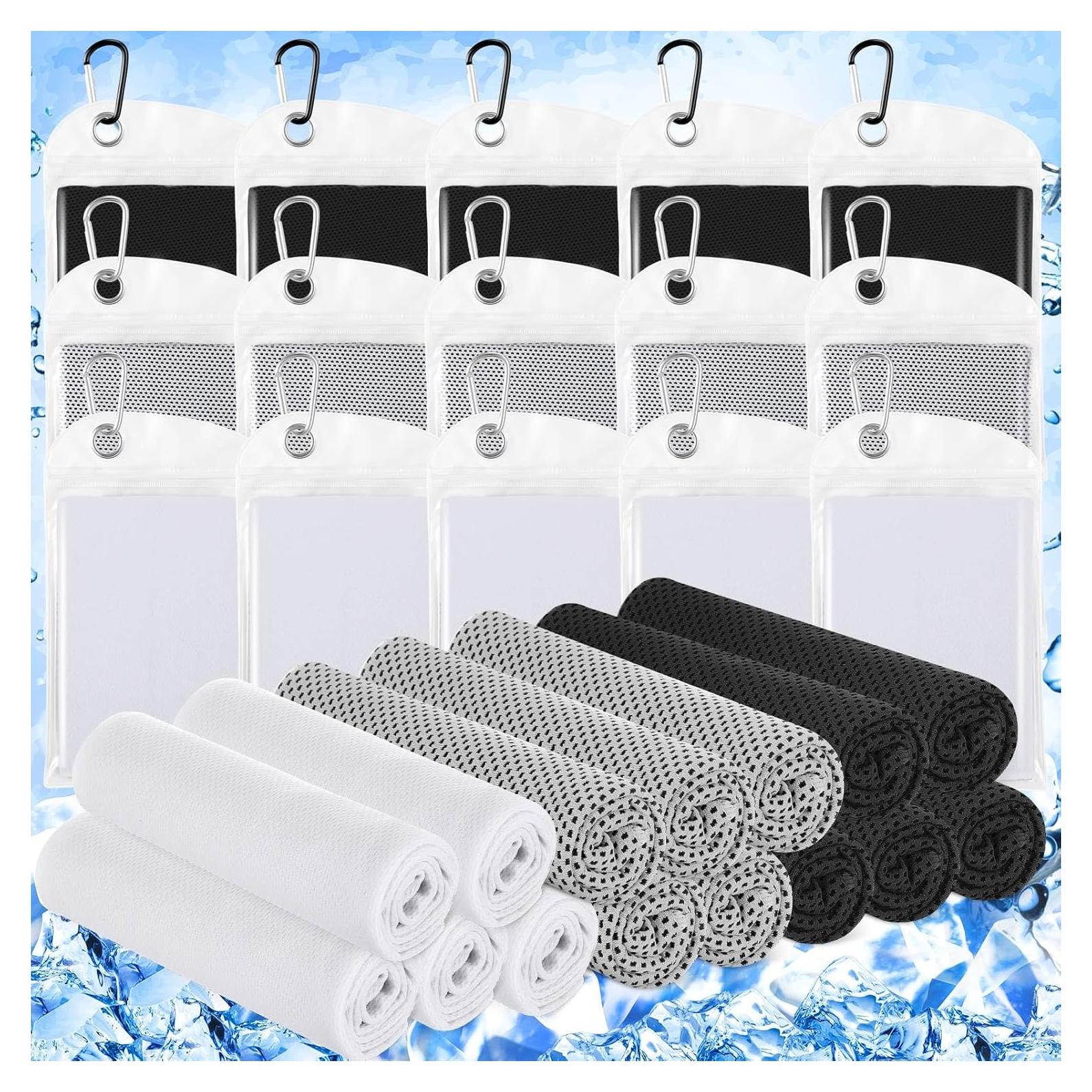 Toallas Enfriadoras Hosuly 15 Piezas 101.6x30.5 cm Microfibra