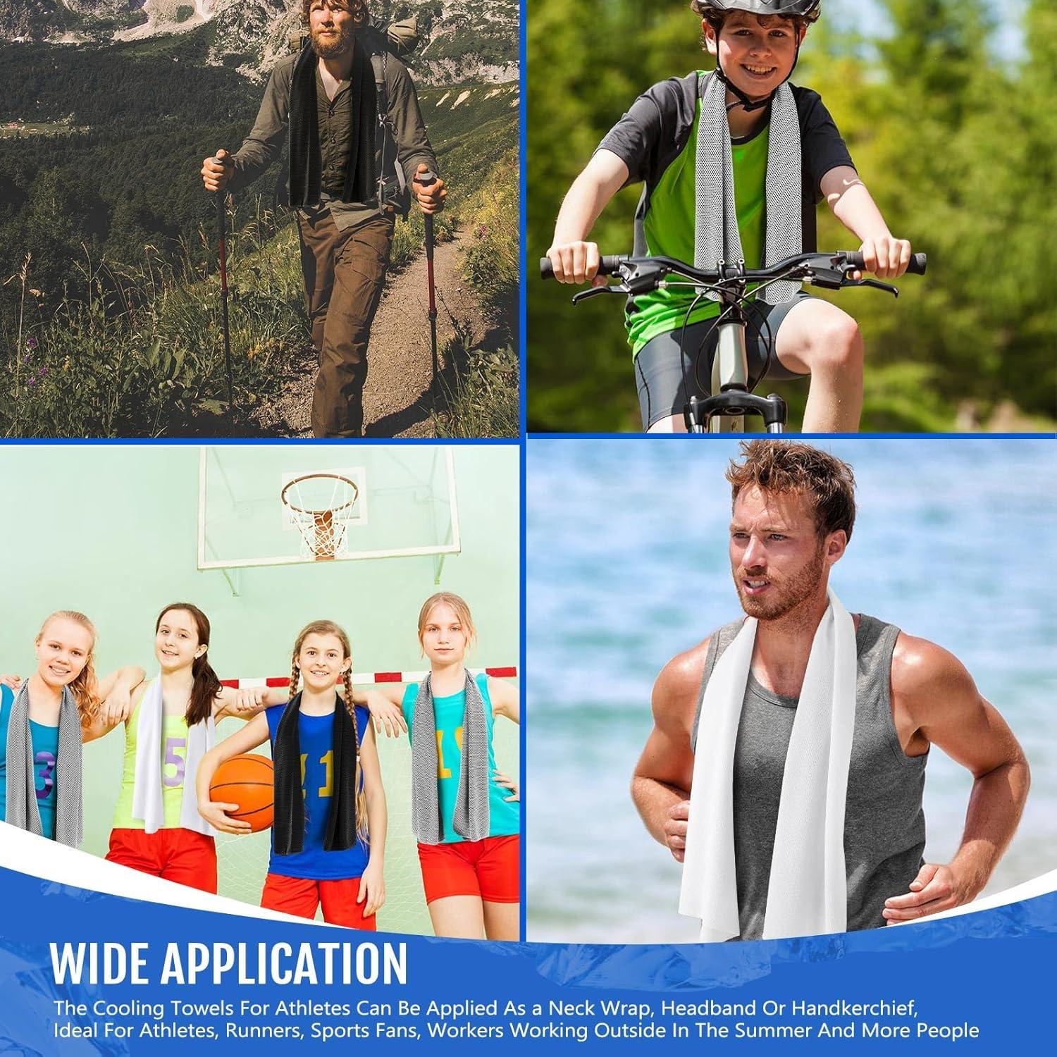 Toallas Enfriadoras Hosuly 15 Piezas 101.6x30.5 cm Microfibra