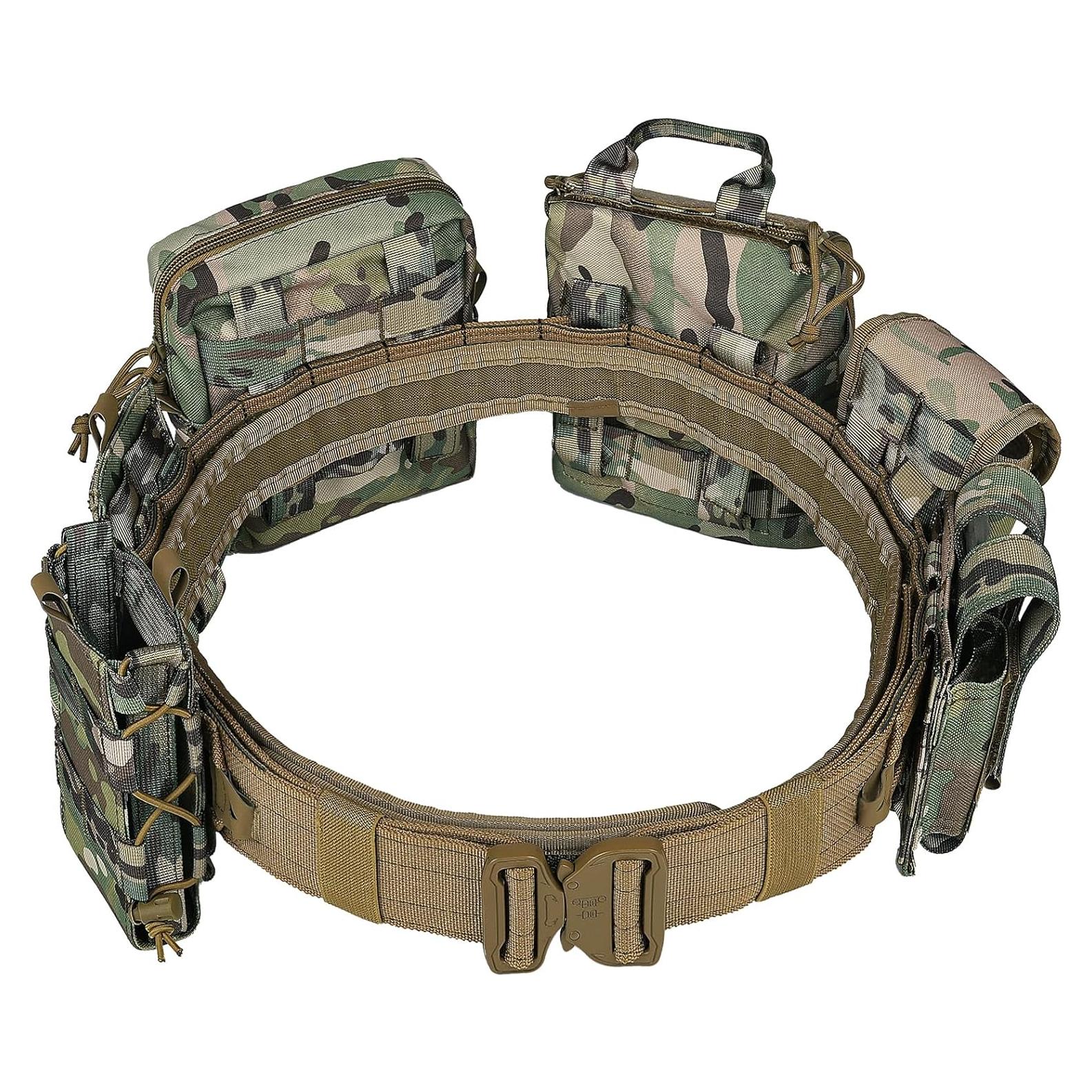 Cinturón Táctico YAKEDA 8 en 1 Ajustable 66-112 cm