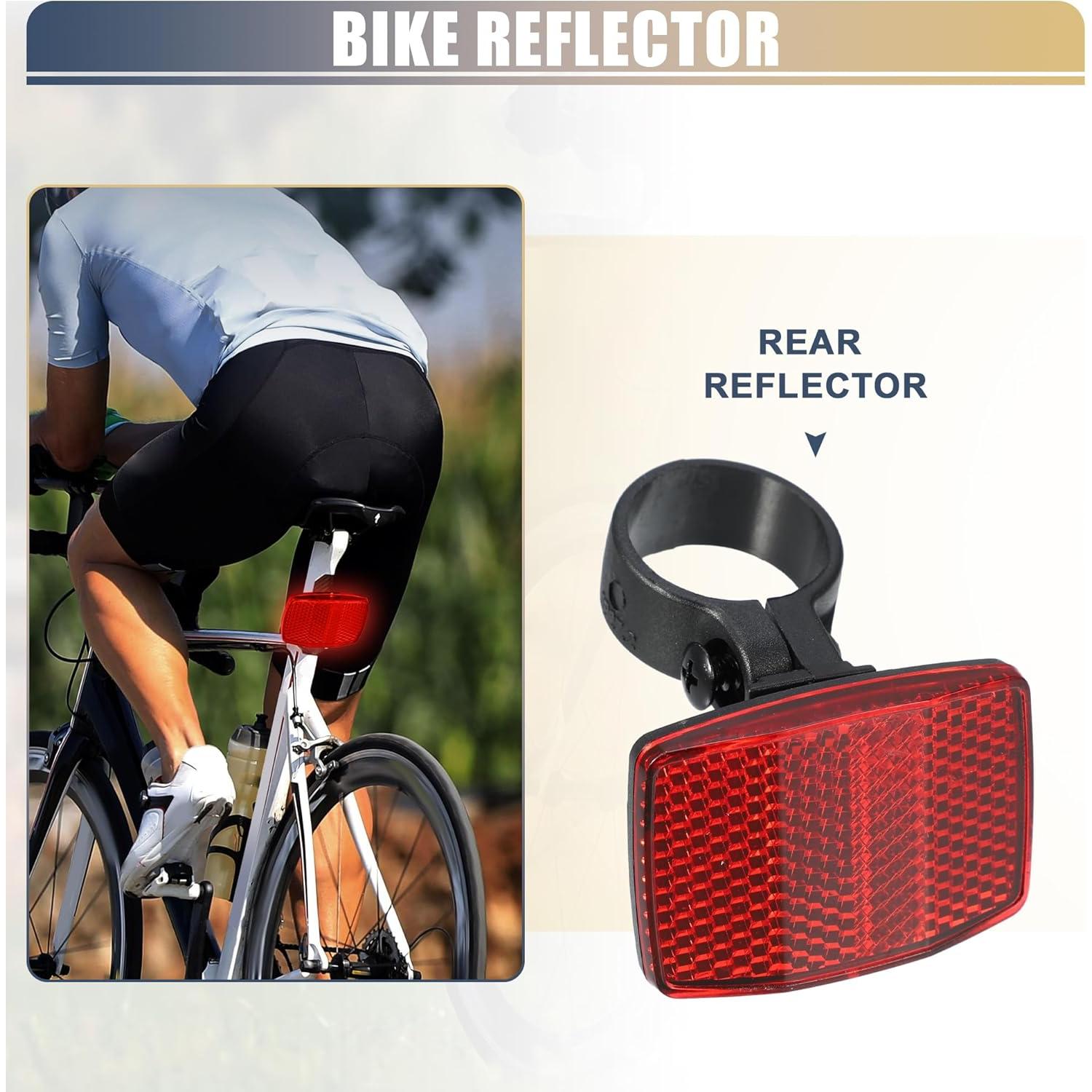 Reflectores de Bicicleta X AUTOHAUX 5.5x3.9cm Rojo