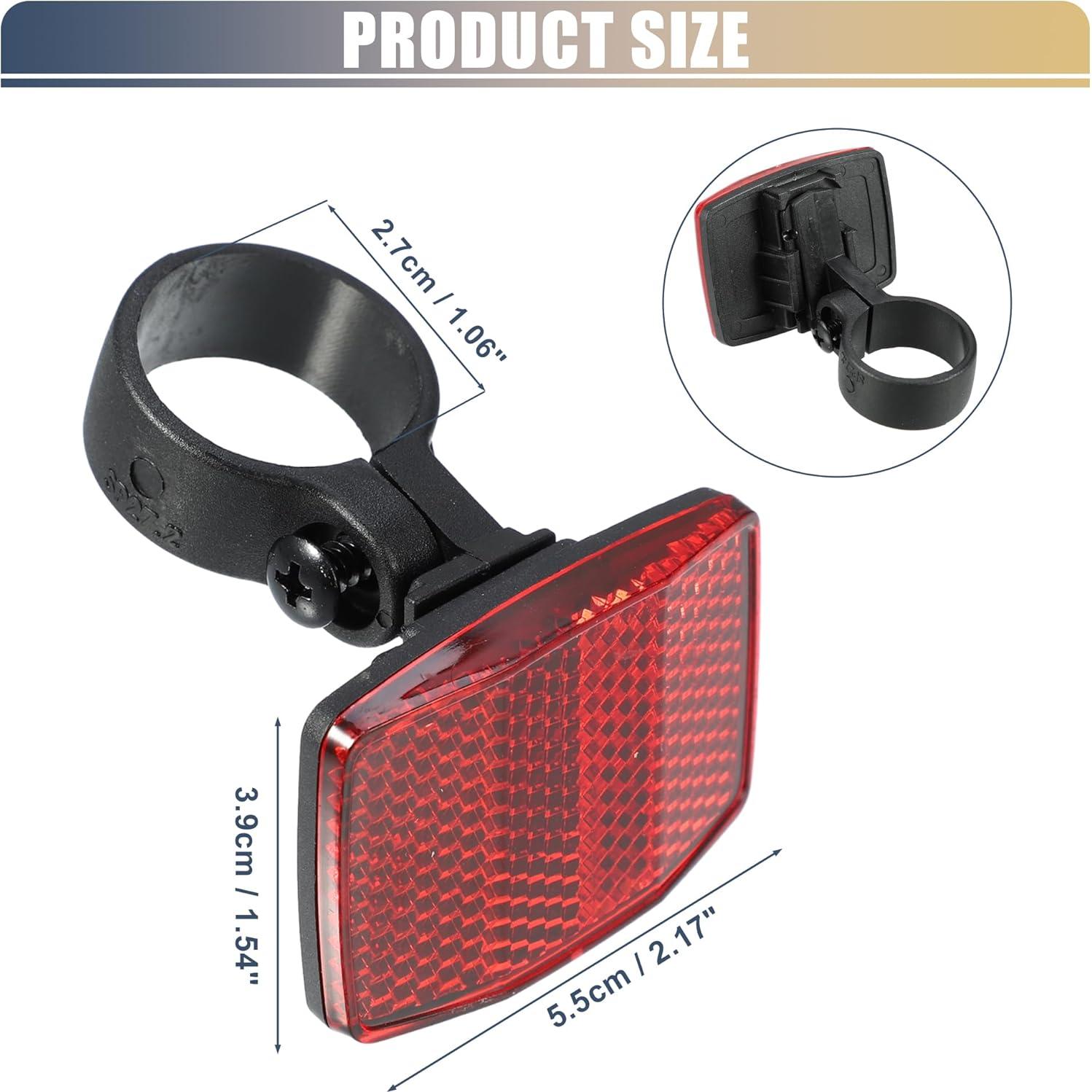 Reflectores de Bicicleta X AUTOHAUX 5.5x3.9cm Rojo