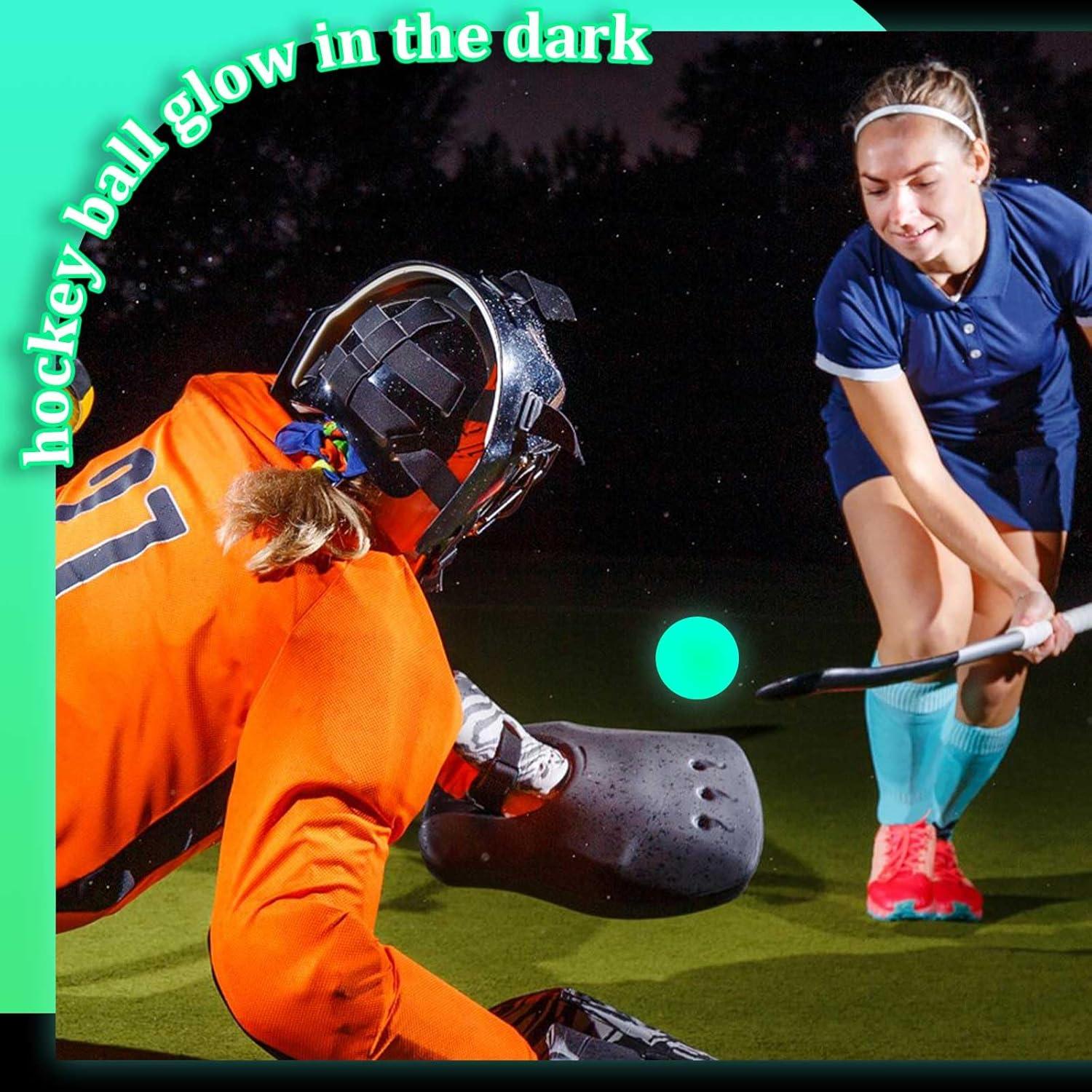 Pelotas de Hockey Callejero Deekin 6 Piezas Brillan en la Oscuridad