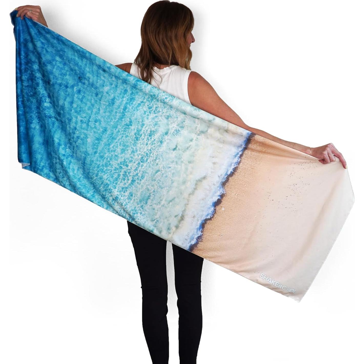 Chal Enfriador SHAKEitCOOL Playa - UPF40, Lavable, 165x63.5cm