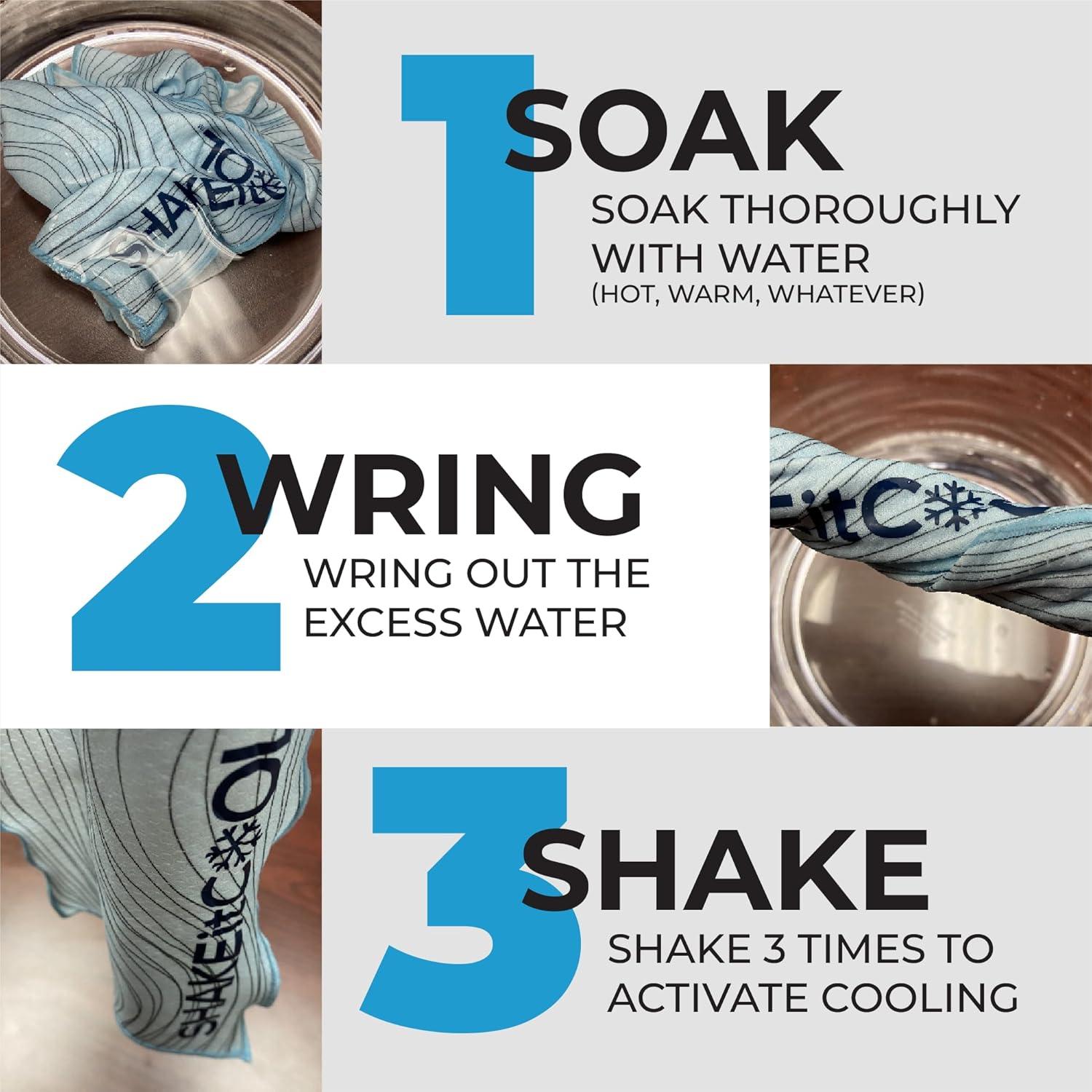 Chal Enfriador SHAKEitCOOL Playa - UPF40, Lavable, 165x63.5cm