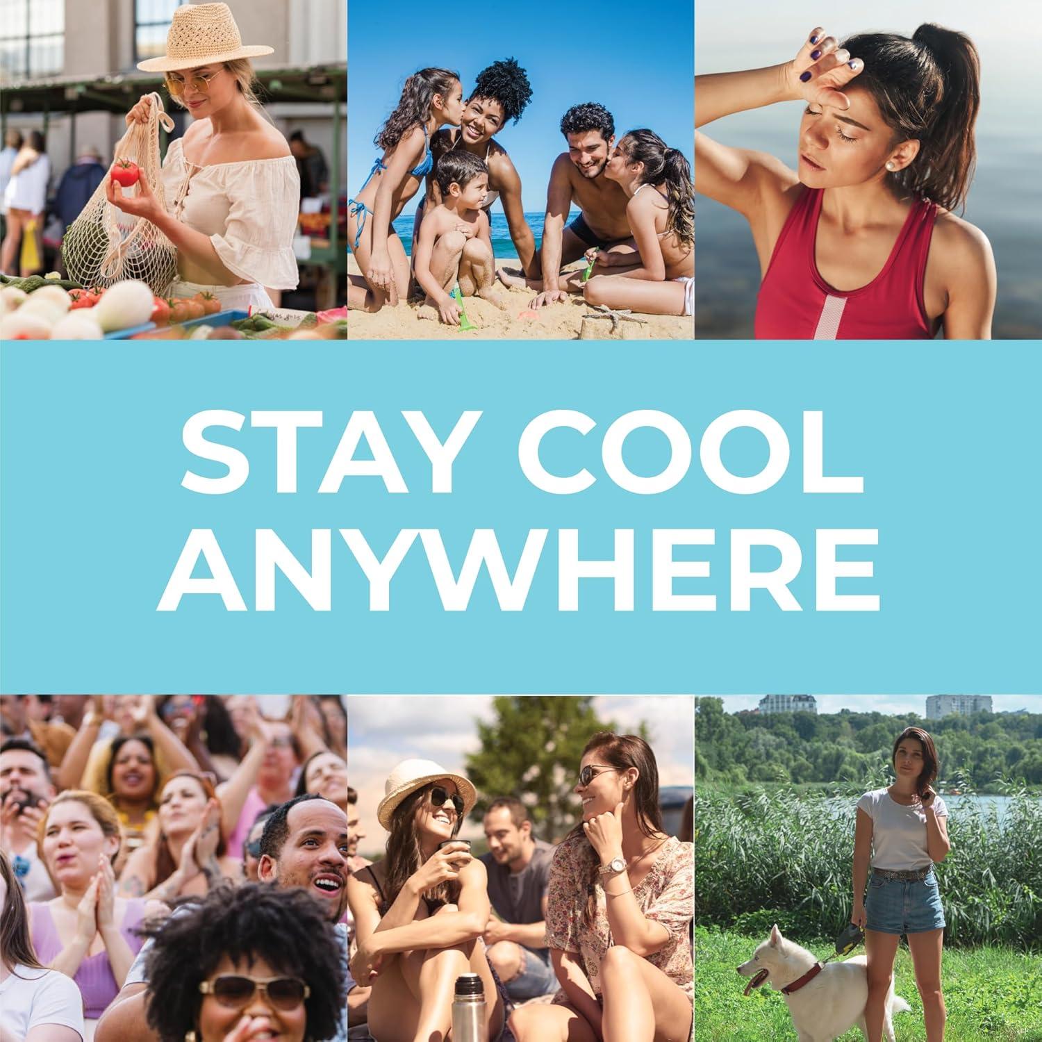 Chal Enfriador SHAKEitCOOL Playa - UPF40, Lavable, 165x63.5cm