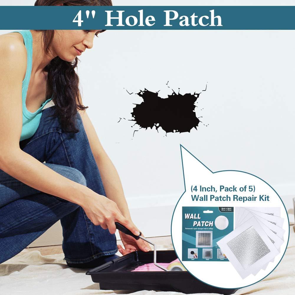Kit de Parche de Reparación de Paredes Tahikem 5 Piezas 10x10 cm