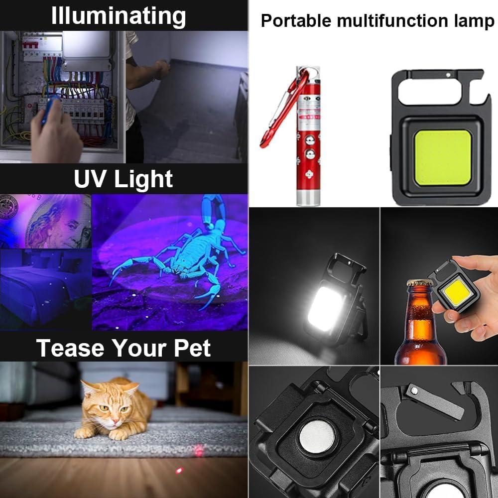 Linterna LED BIKACU W501 1200000 Lúmenes USB-C Impermeable