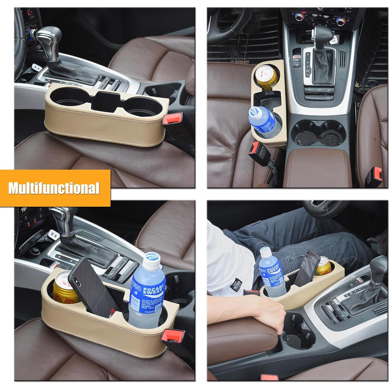 Soporte Multifuncional para Tazas de Coche ATMOMO Beige