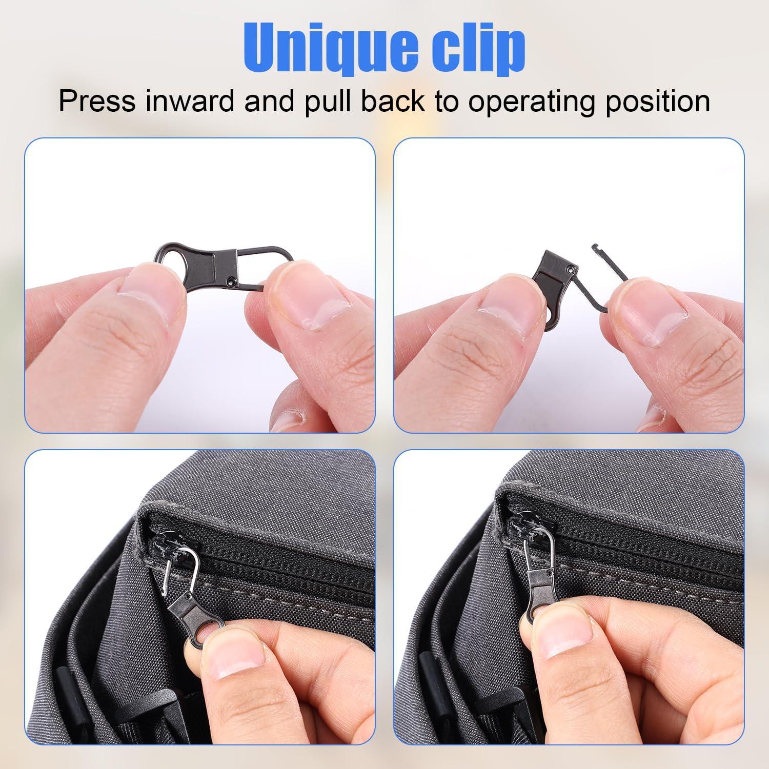 Kit de 8 tiradores de cremallera Gosknor, reparación y reemplazo