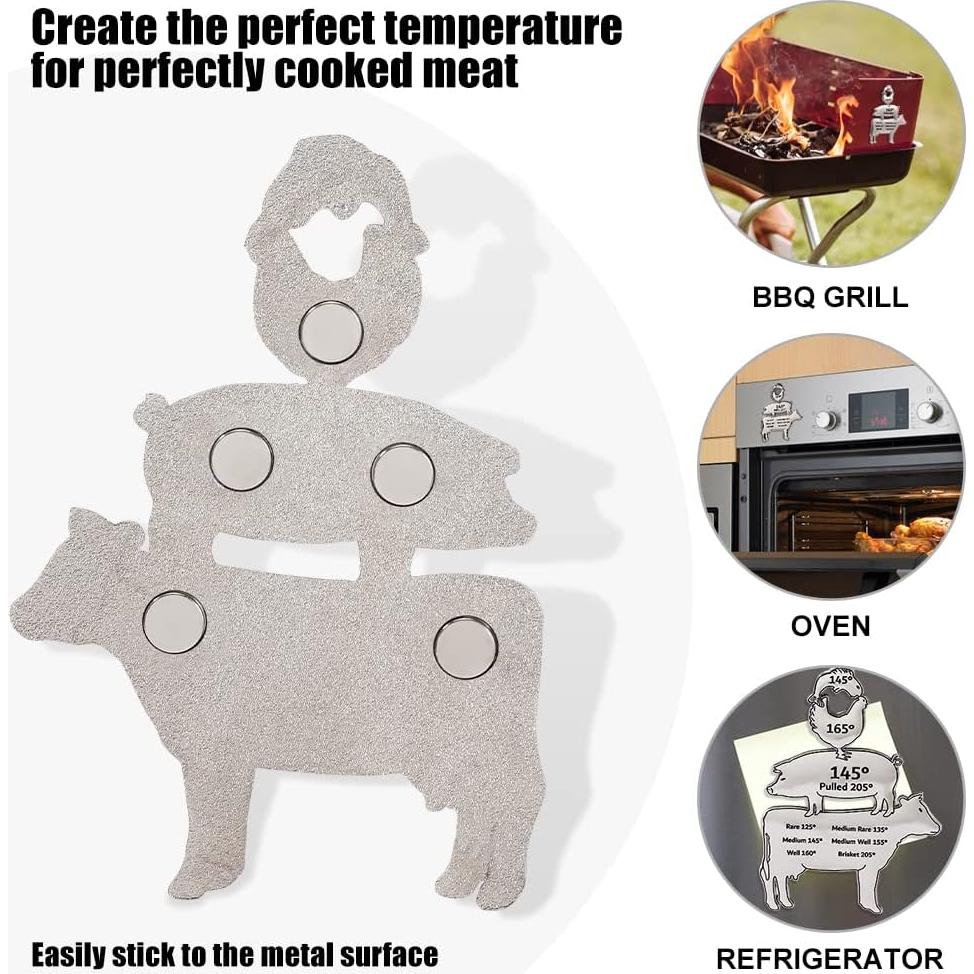 Imán de Temperatura de Carne Garyank - Accesorios BBQ Metal