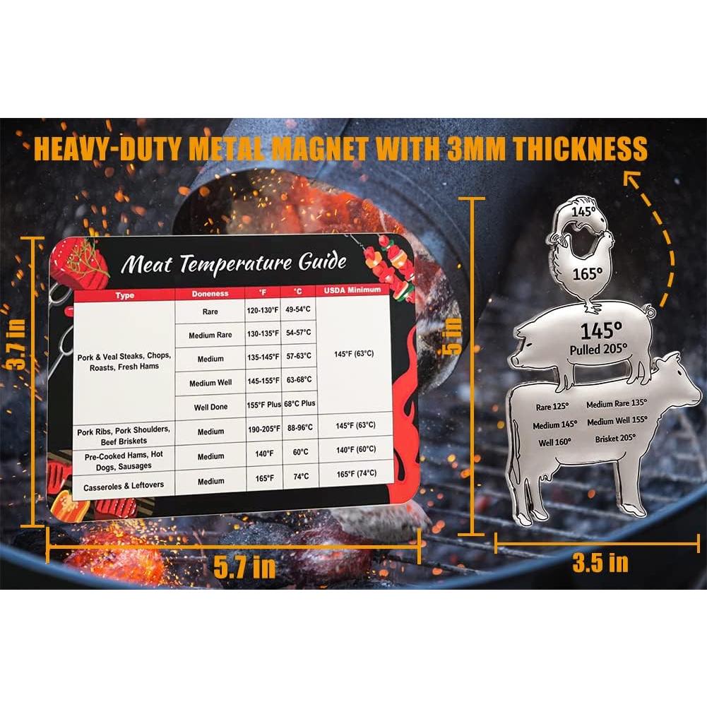 Imán de Temperatura de Carne Garyank - Accesorios BBQ Metal
