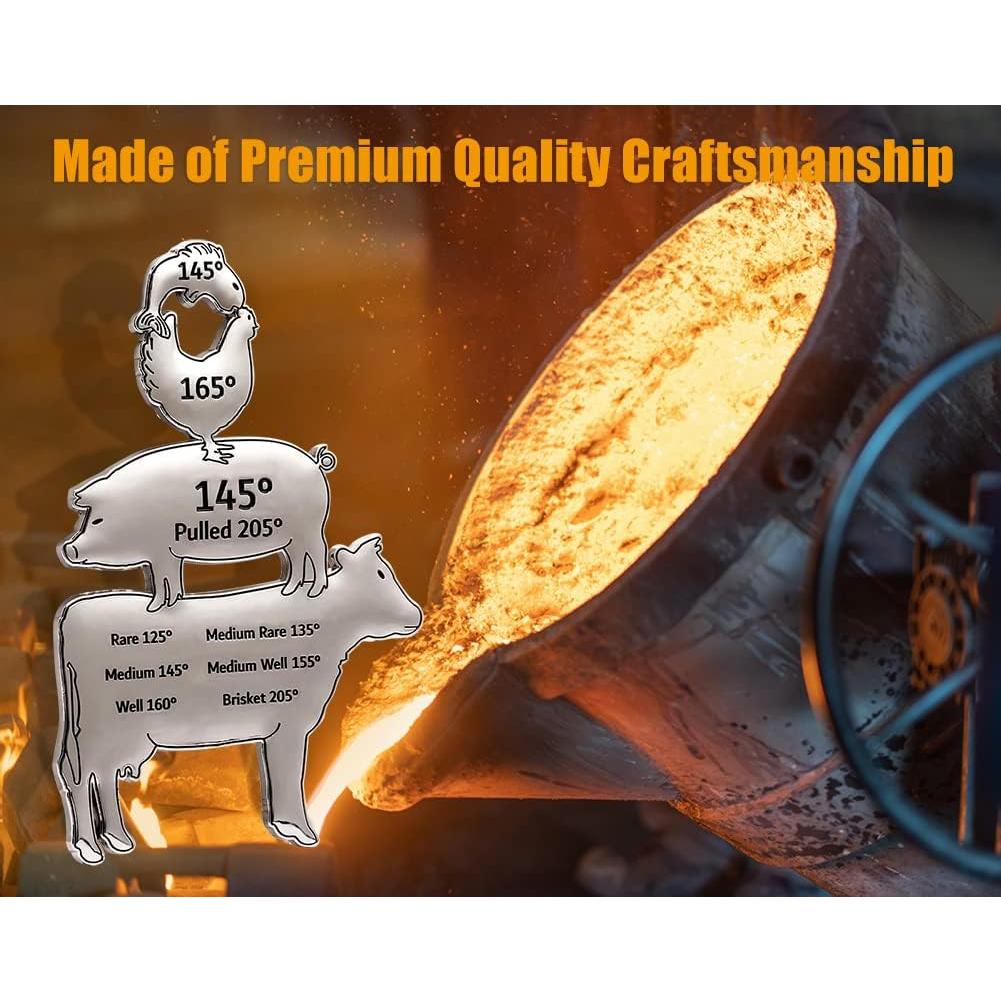Imán de Temperatura de Carne Garyank - Accesorios BBQ Metal