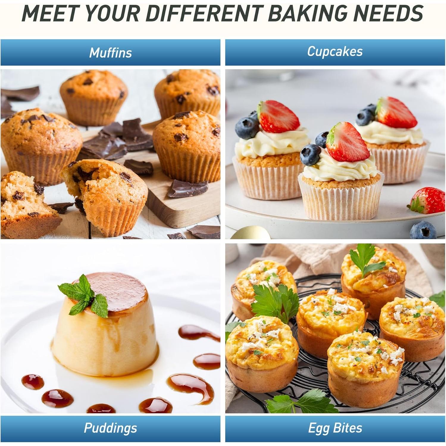 Bandeja para Muffin de Silicona Socisen 12 Tazas Azul