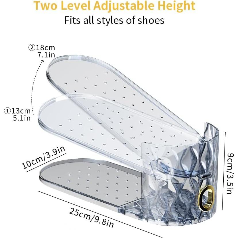 Organizador de Zapatos WMBOOX 15 Paquetes Apilable Azul