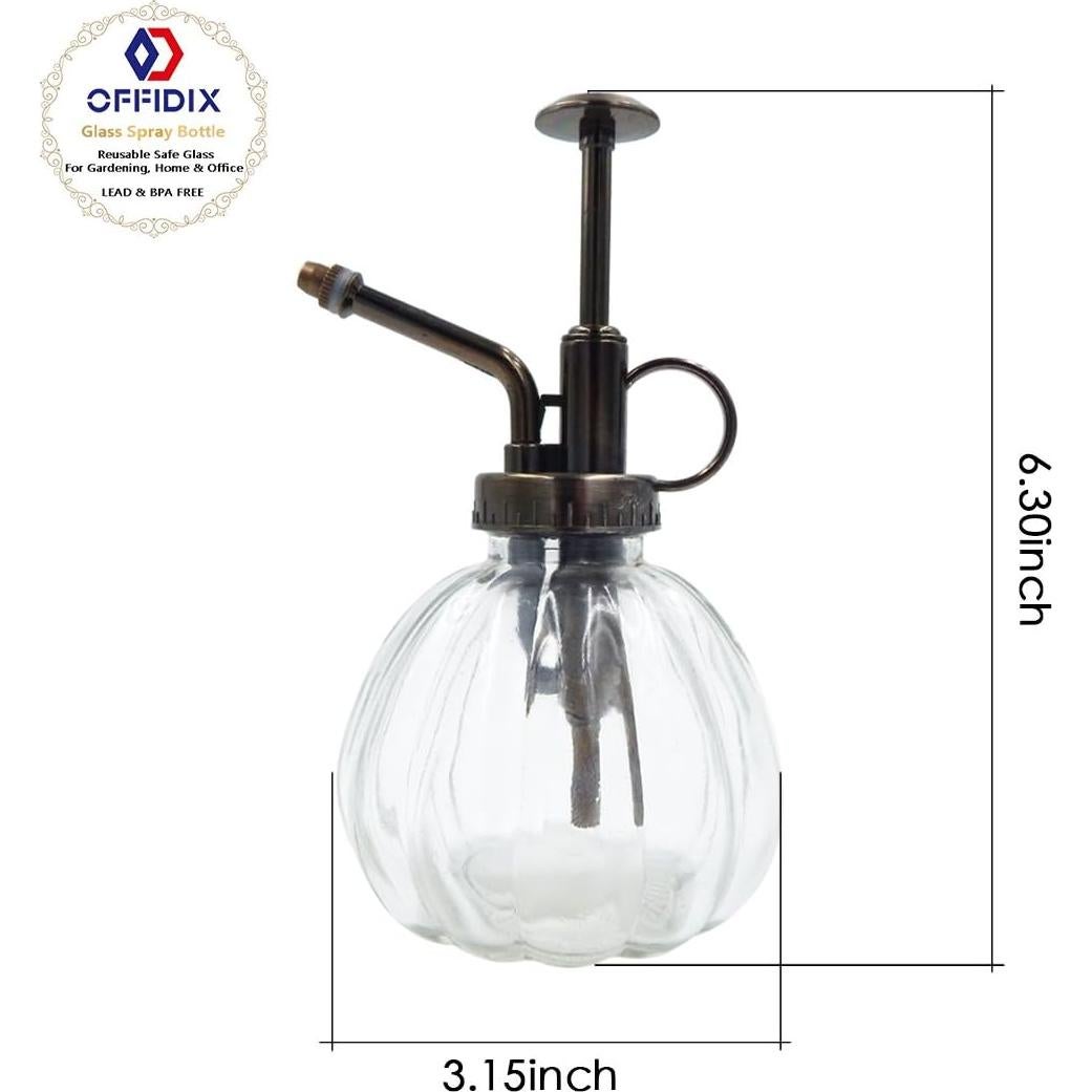Botella Pulverizadora de Vidrio OFFIDIX 200 ml 16 cm Vintage
