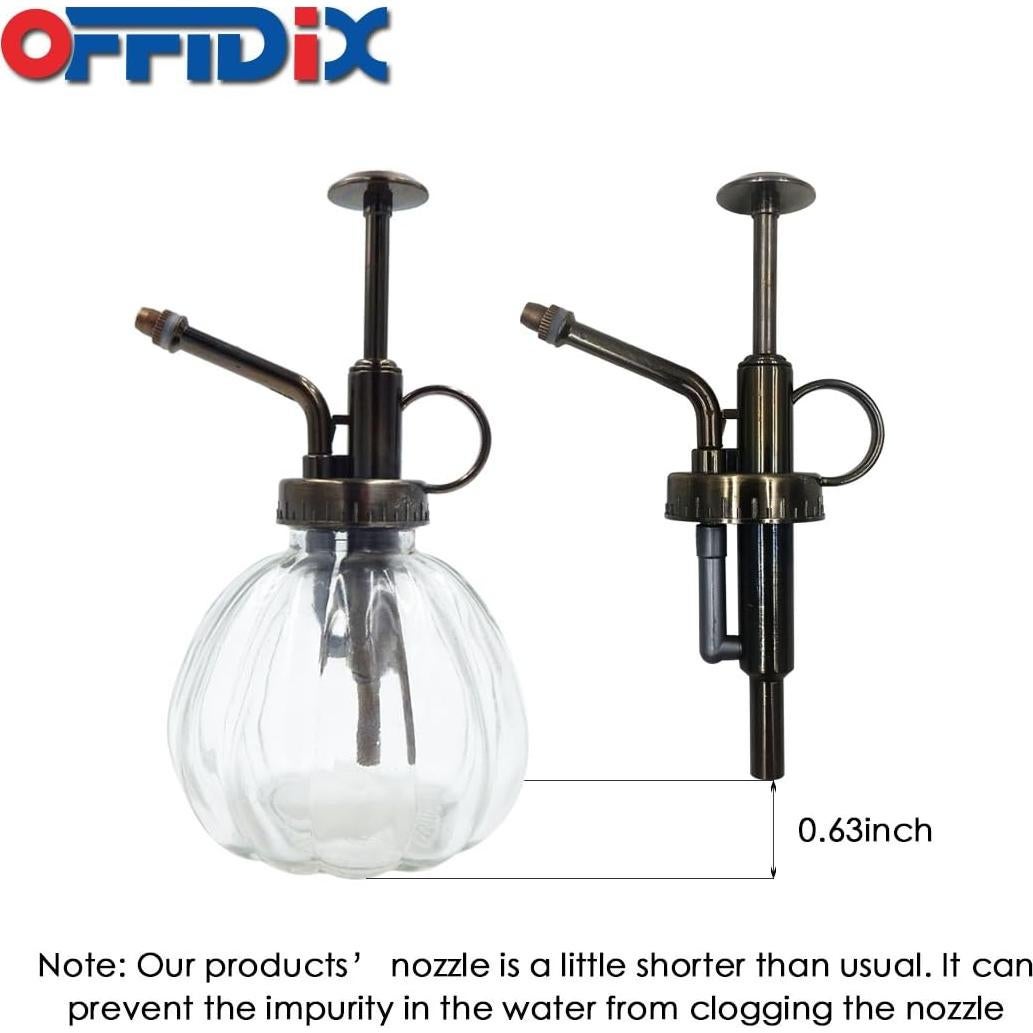 Botella Pulverizadora de Vidrio OFFIDIX 200 ml 16 cm Vintage