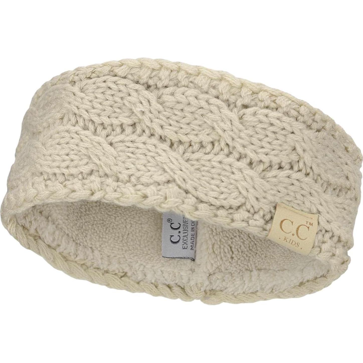Gorro de Invierno para Niños C.C Beige con Forro de Felpa