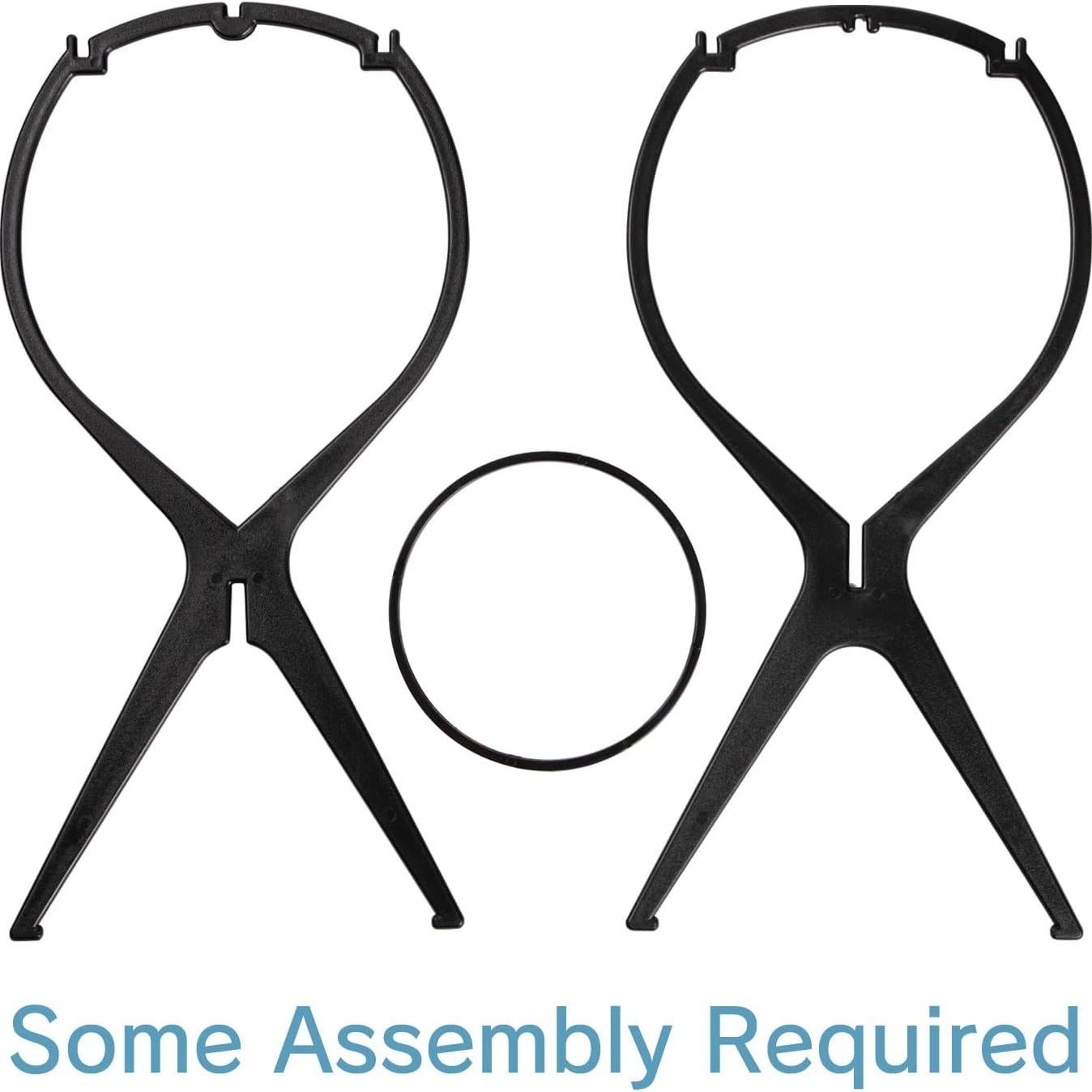 Soporte para Pelucas CLASSE con 2 Bandas, 33.8 cm, Negro