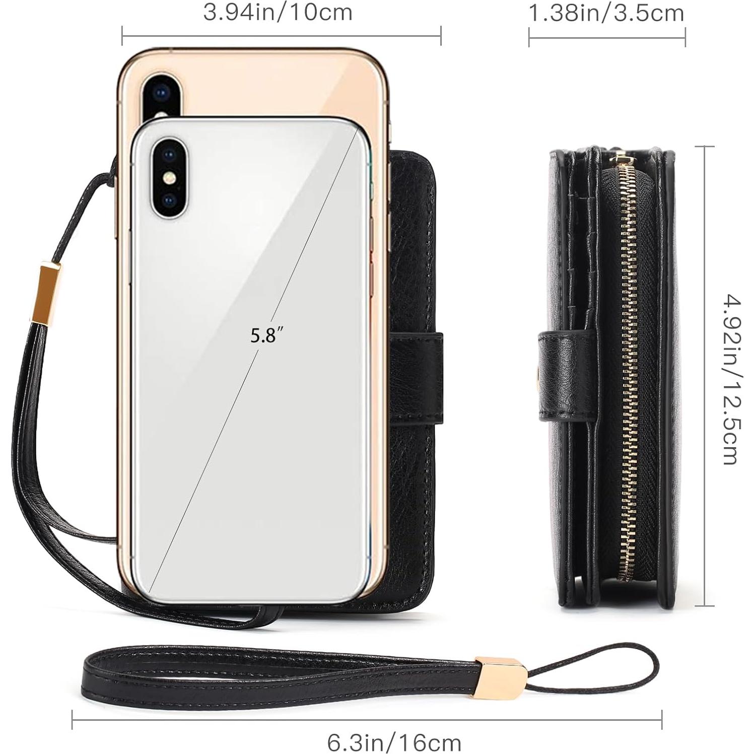 Cartera Pequeña GAEKEAO para Mujeres con Bloqueo RFID de Cuero