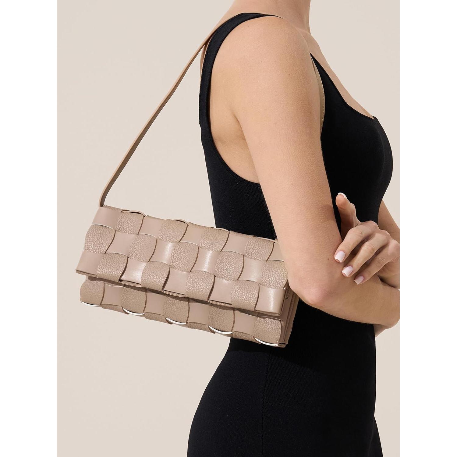Cartera de Noche Tejida CHUNLI para Mujeres - Beige Albaricoque