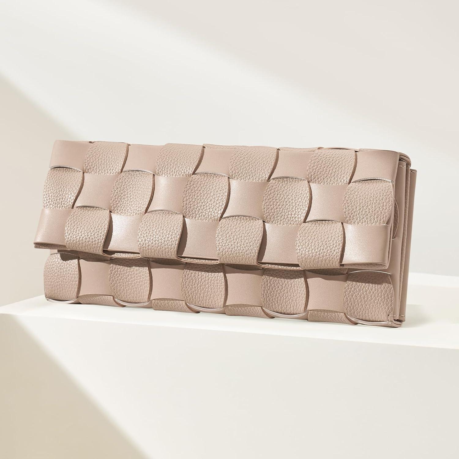 Cartera de Noche Tejida CHUNLI para Mujeres - Beige Albaricoque