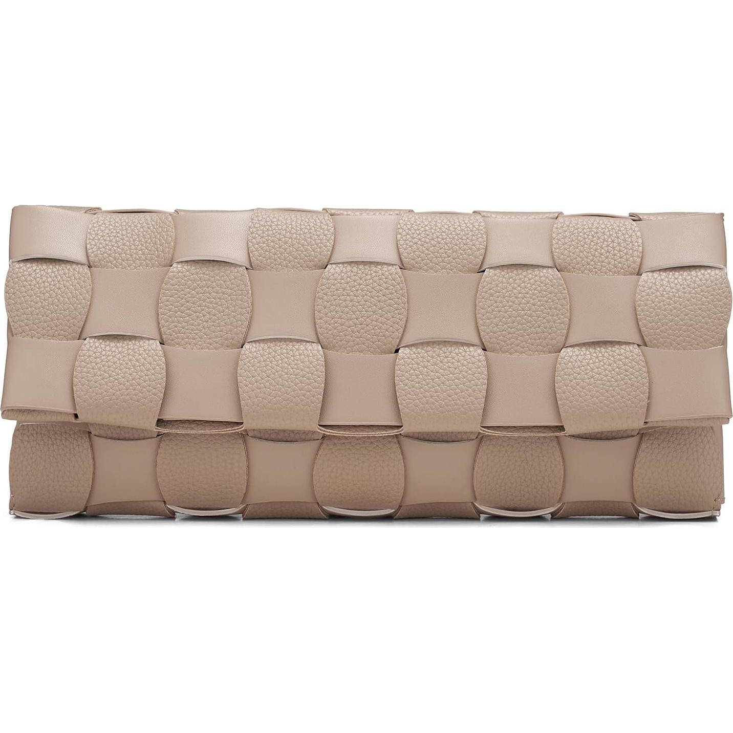 Cartera de Noche Tejida CHUNLI para Mujeres - Beige Albaricoque