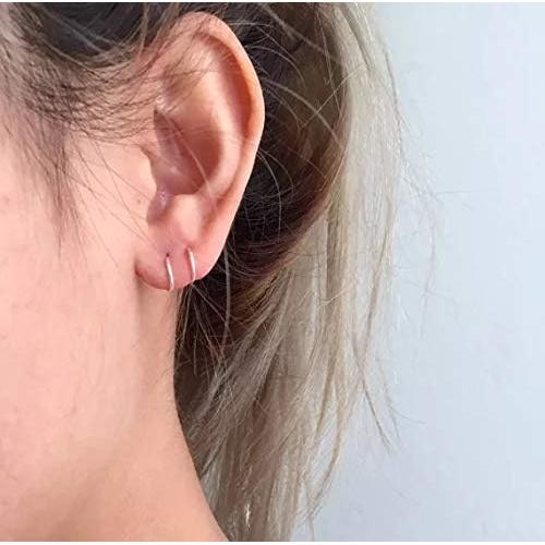 Aros de Cartílago Falsos Acero Inoxidable NZDLM 4 Piezas