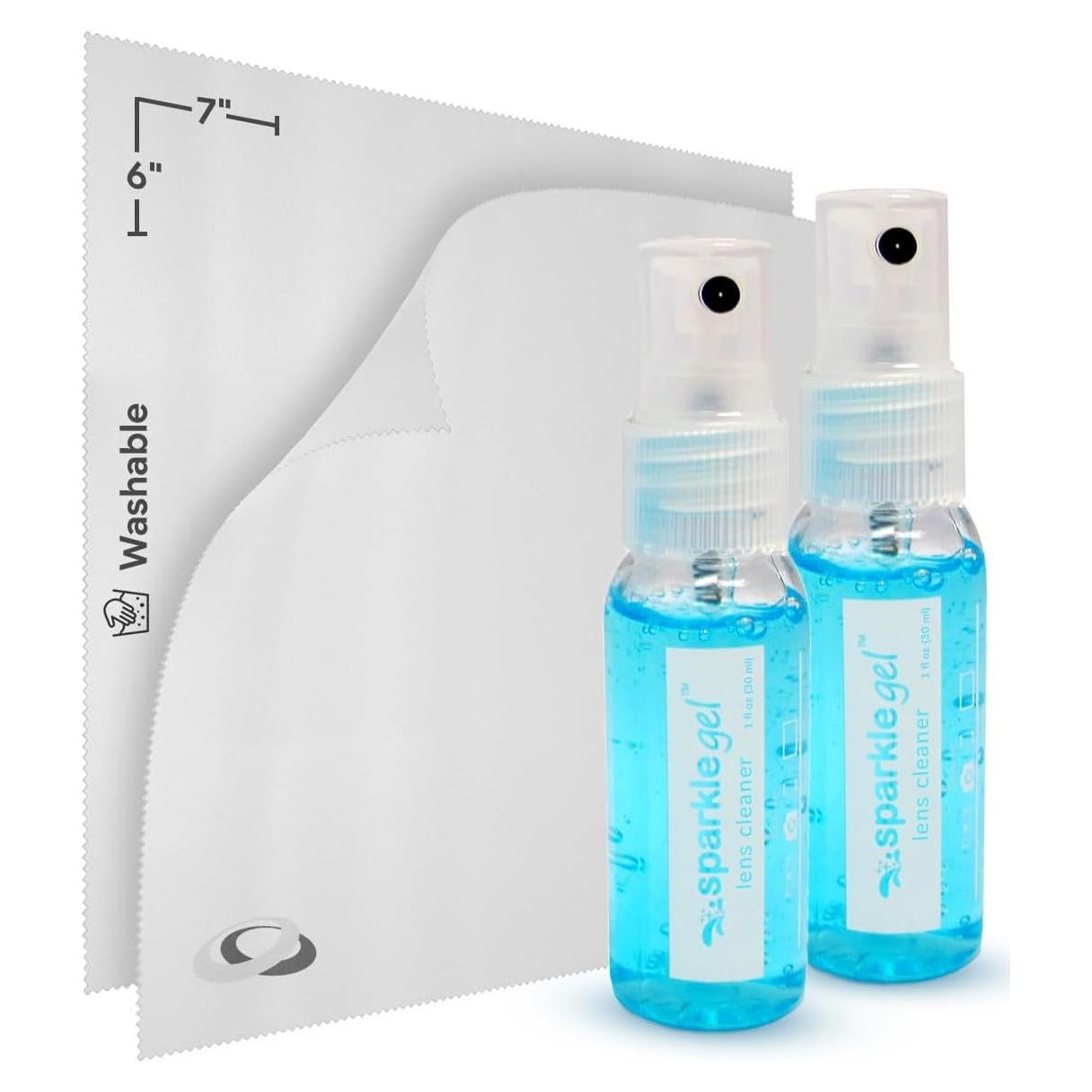 Kit de Limpieza de Gafas OPTIPAK 2x30ml Gel + 2 Paños Microfibra