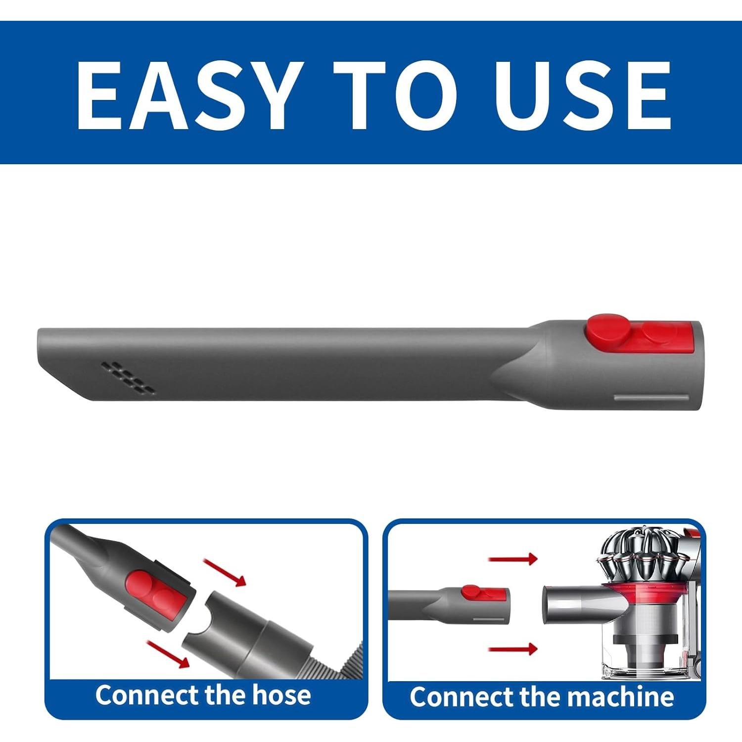 Kit de Accesorios para Aspiradora Dyson KELUKE Manguera 53cm