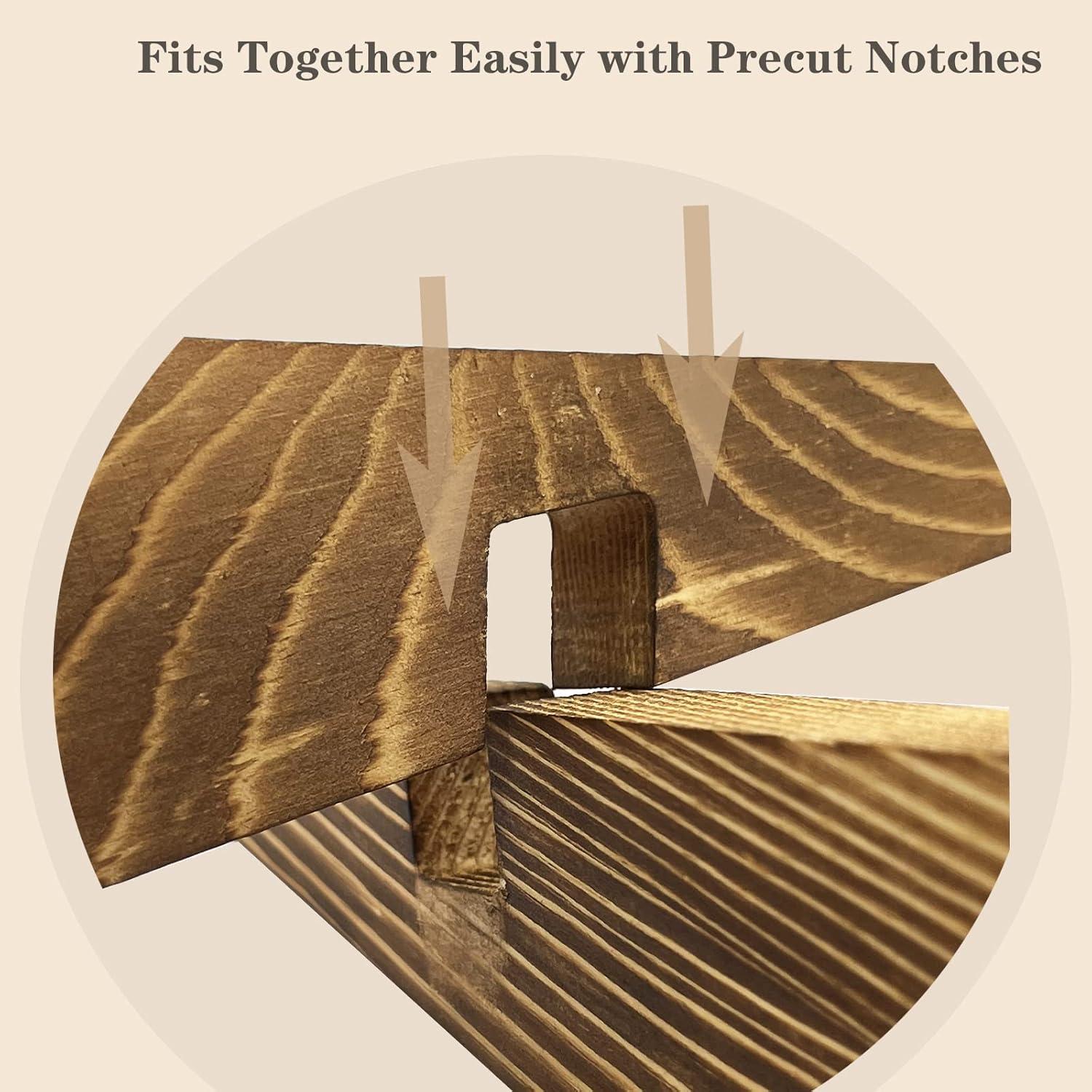 Soporte de Recetario de Madera Azheeuiy - Manos Libres, Marrón