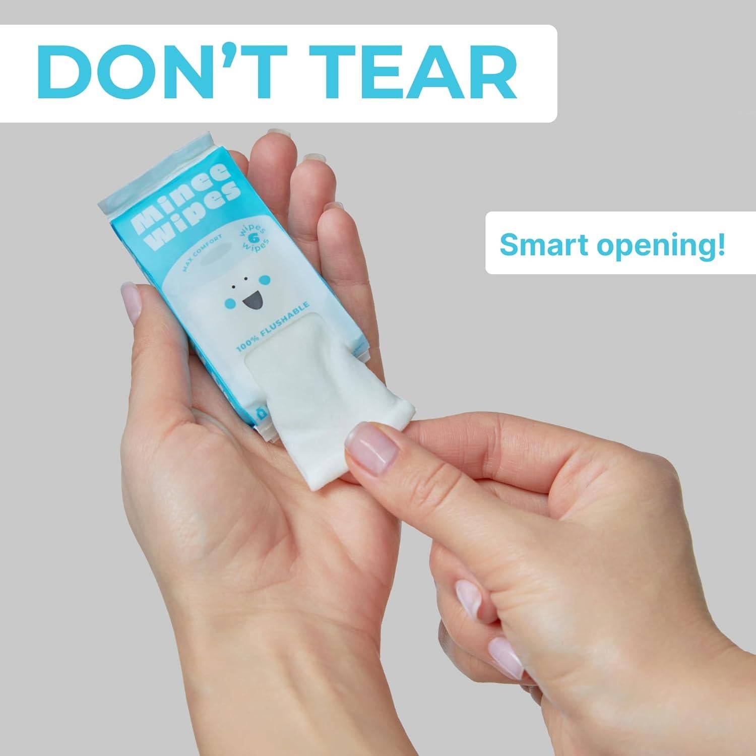 Toallitas desechables Minee hipoalergénicas 48 unidades viaje