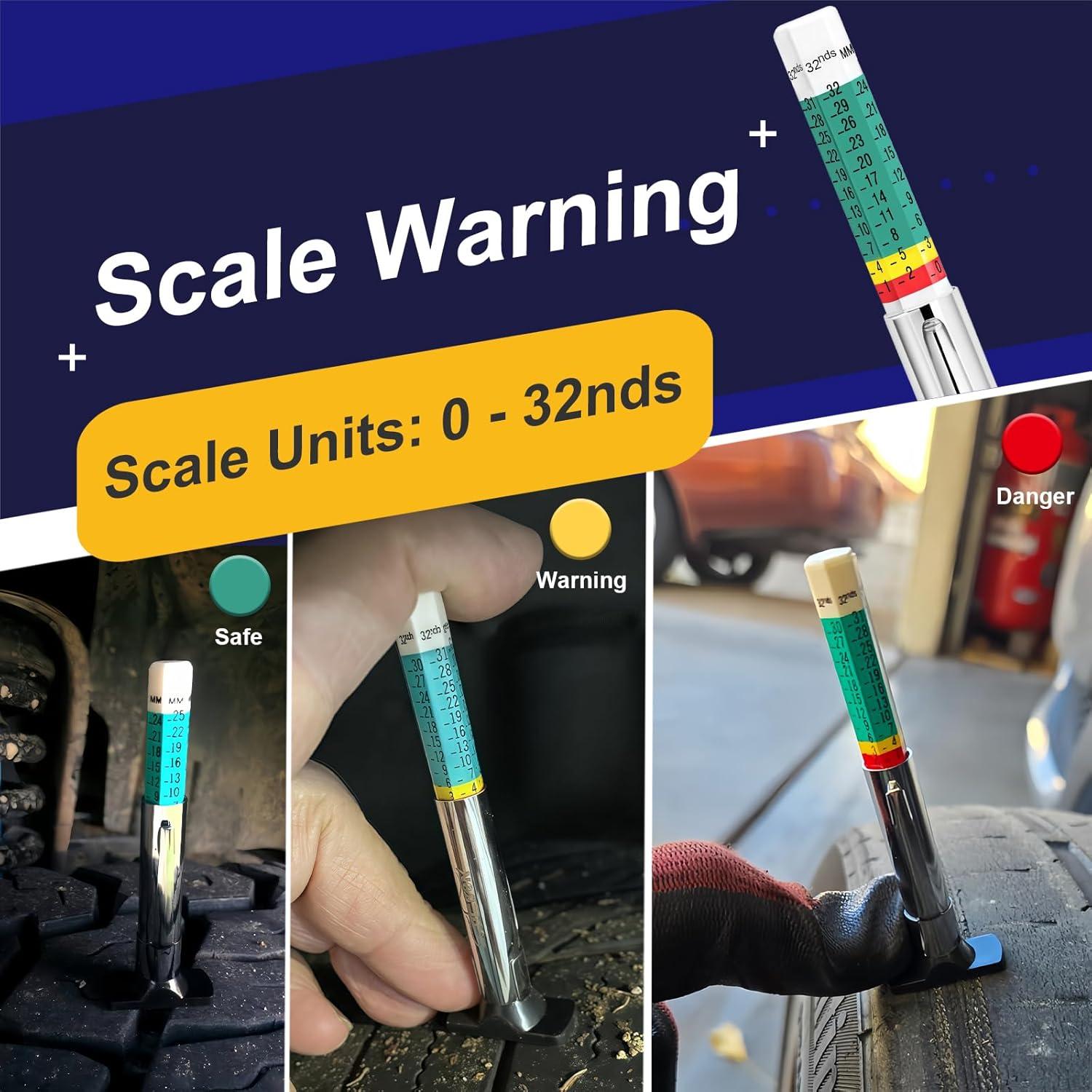 Calibrador de Profundidad de Banda de Neumático PUIBERS 25mm