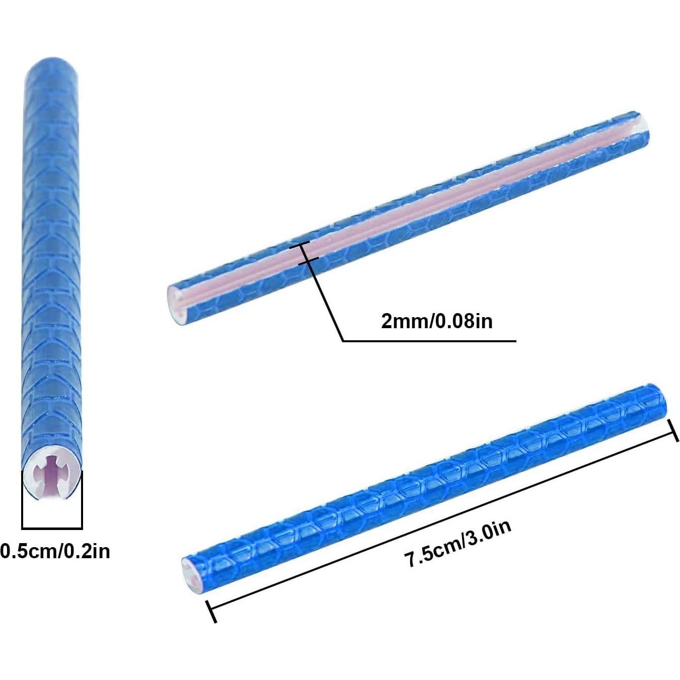 72 Piezas Reflectores de Rueda SOPINEKO para Bicicleta Azul