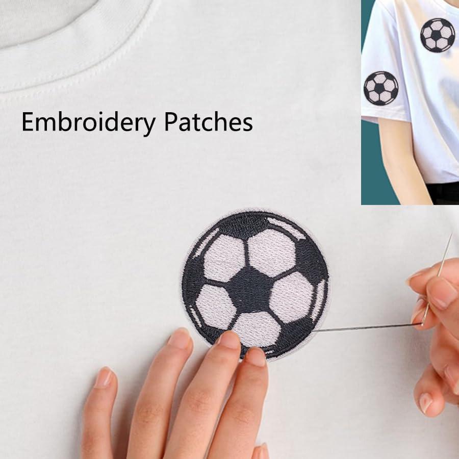 30 Parches de Chenille Deportivos Rowcay - Béisbol, Fútbol, Baloncesto