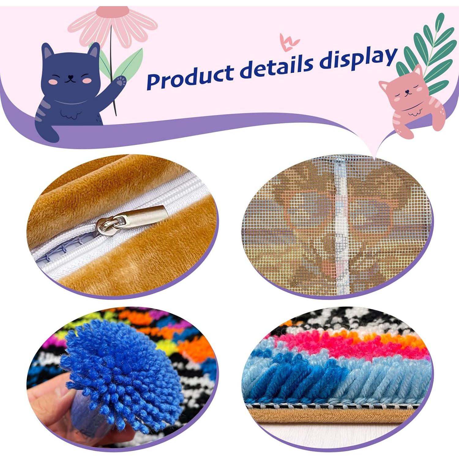 Kit de Ganchillo veirousa para Cojín 43x43 cm DIY