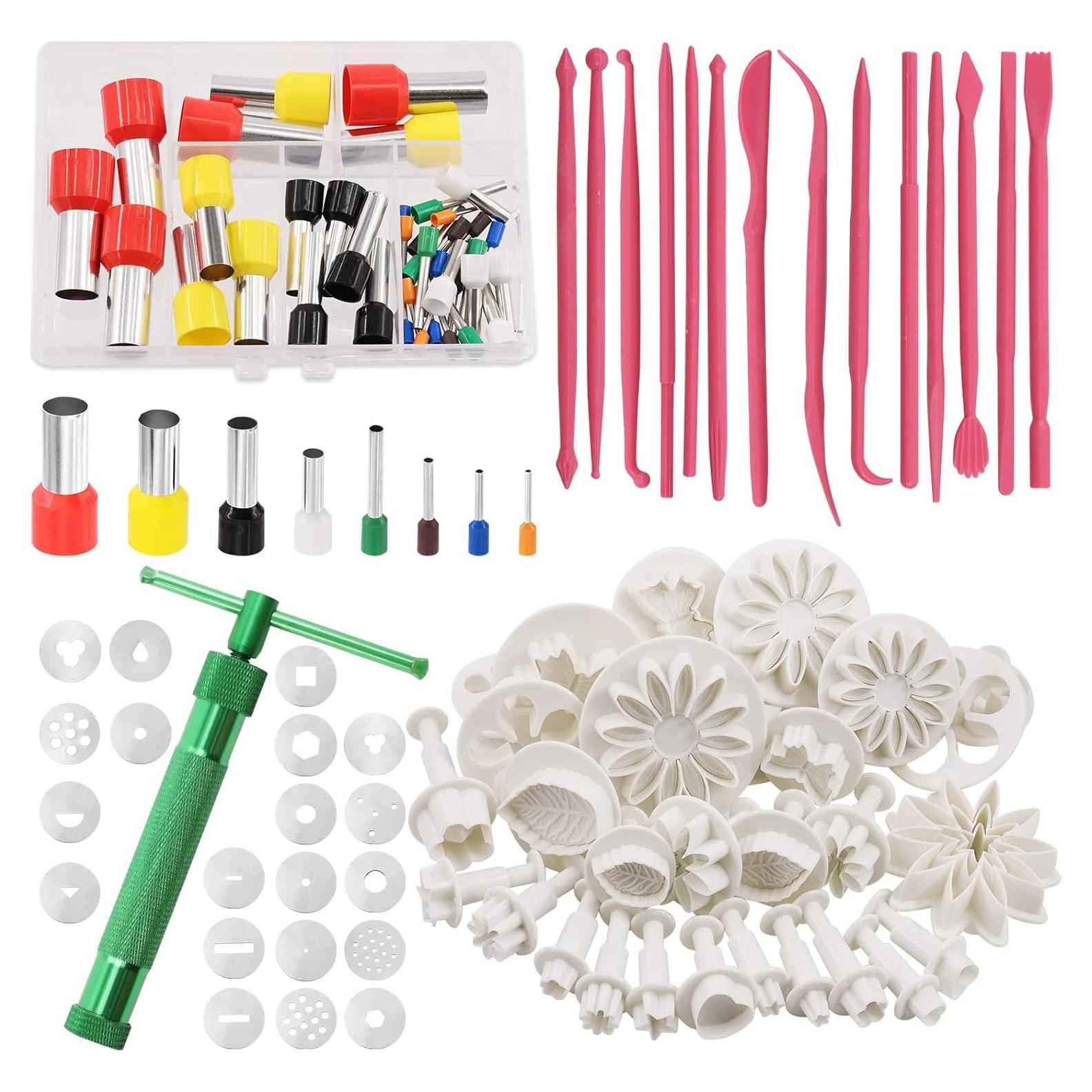 Kit de Herramientas de Arcilla Polimérica Swpeet 122Pcs Verde