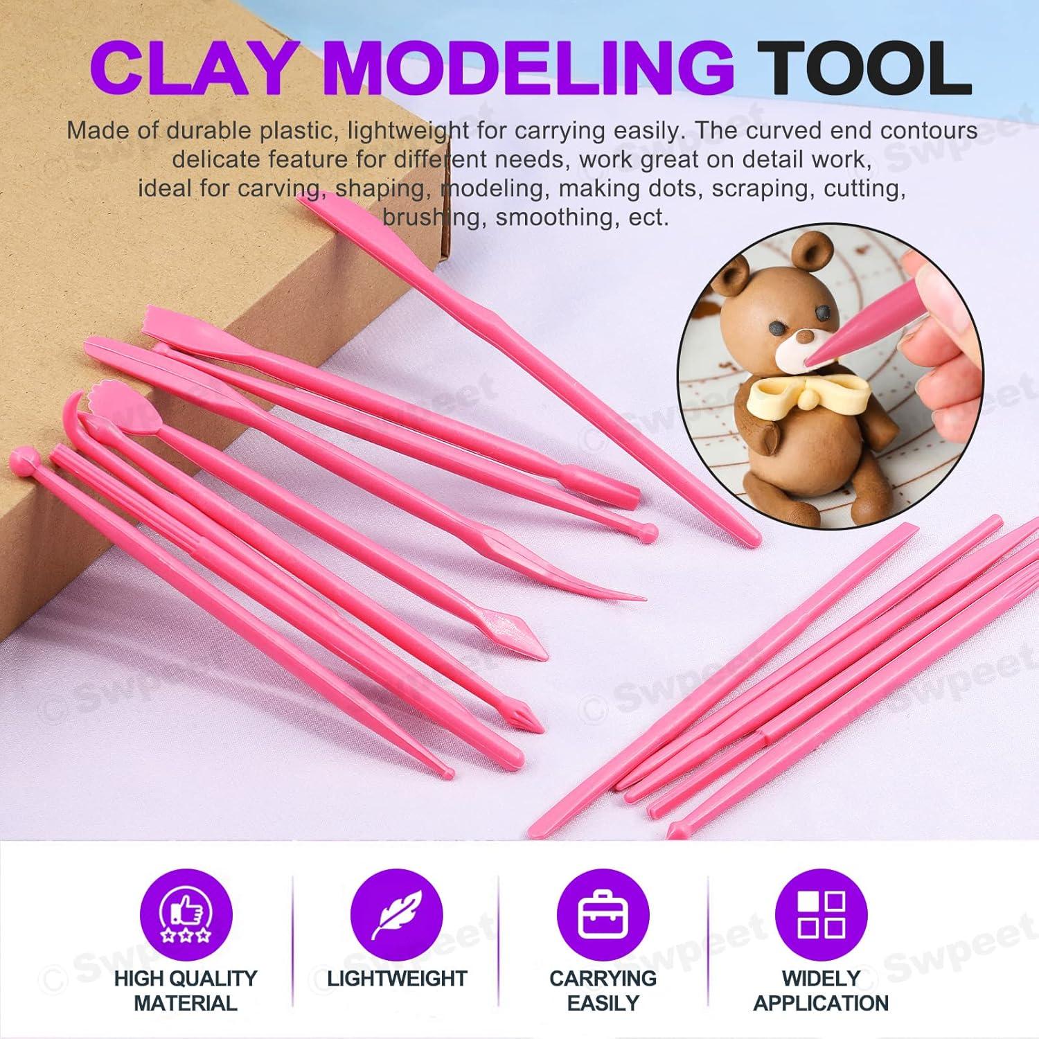 Kit de Herramientas de Arcilla Polimérica Swpeet 122Pcs Verde