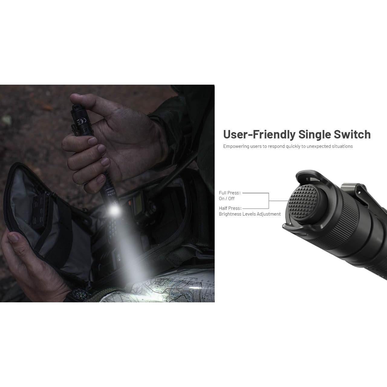 Linterna EDC Nitecore MT2A Pro 1000 Lúmenes Recargable USB-C