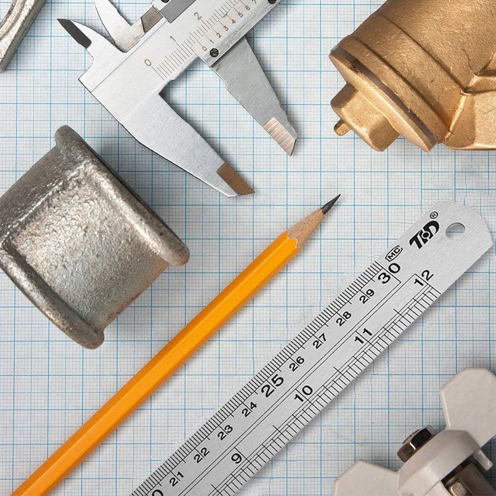 Regla Recta de Acero Inoxidable ZZTX 15 cm - 1 Unidad