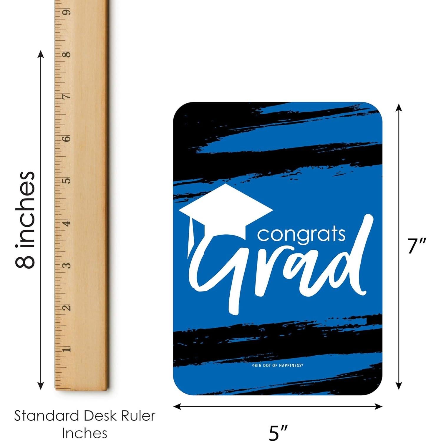 Juego de Bingo Grad Azul - Lo Mejor Está por Venir - Set de 18