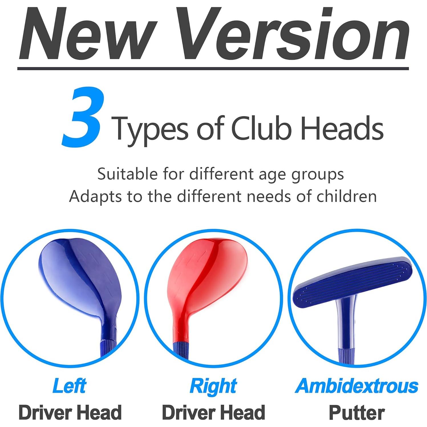 Conjunto de Juguetes de Golf iPlay, iLearn Azul para Niños