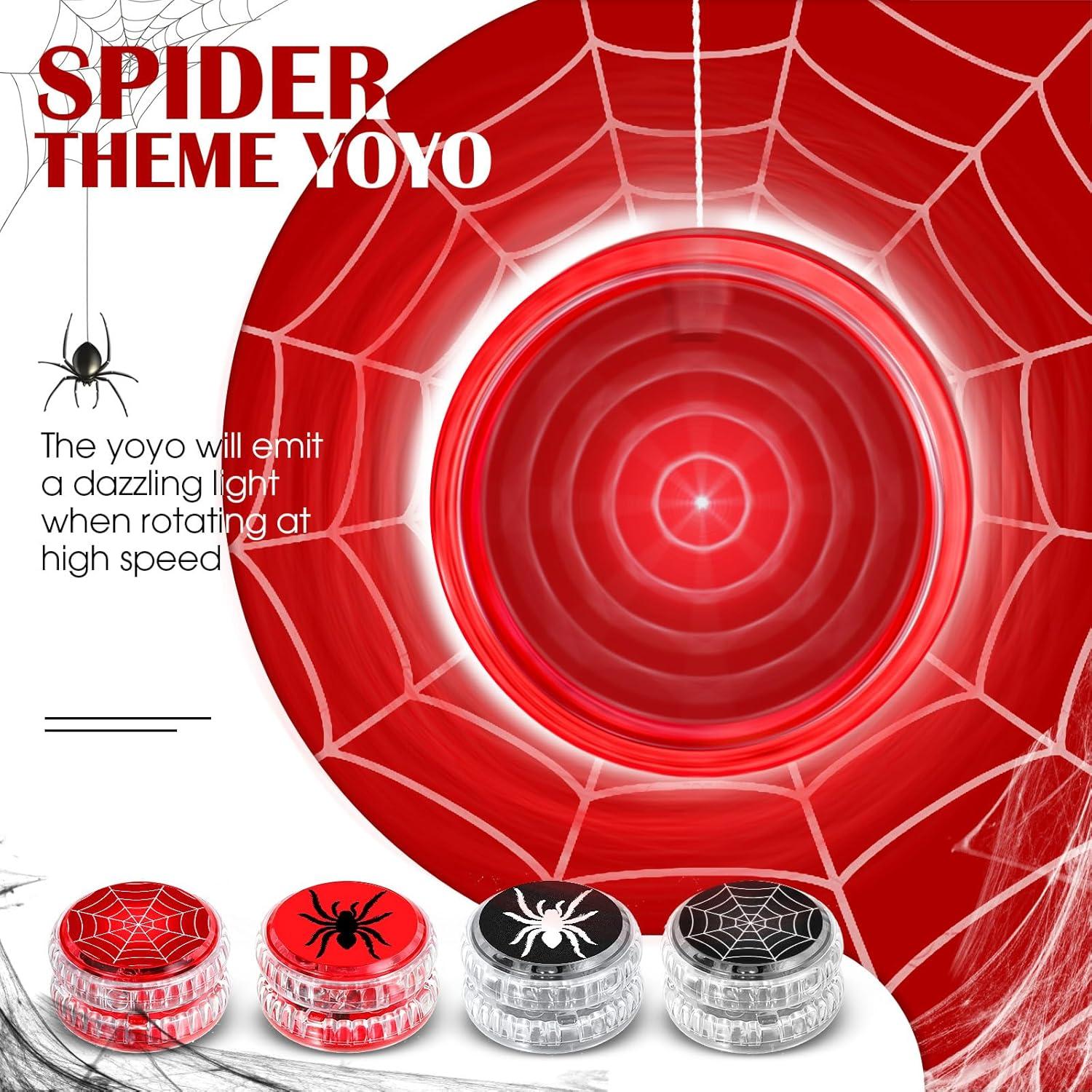 Conjunto de 24 Yoyos LED Araña Liliful para Fiesta