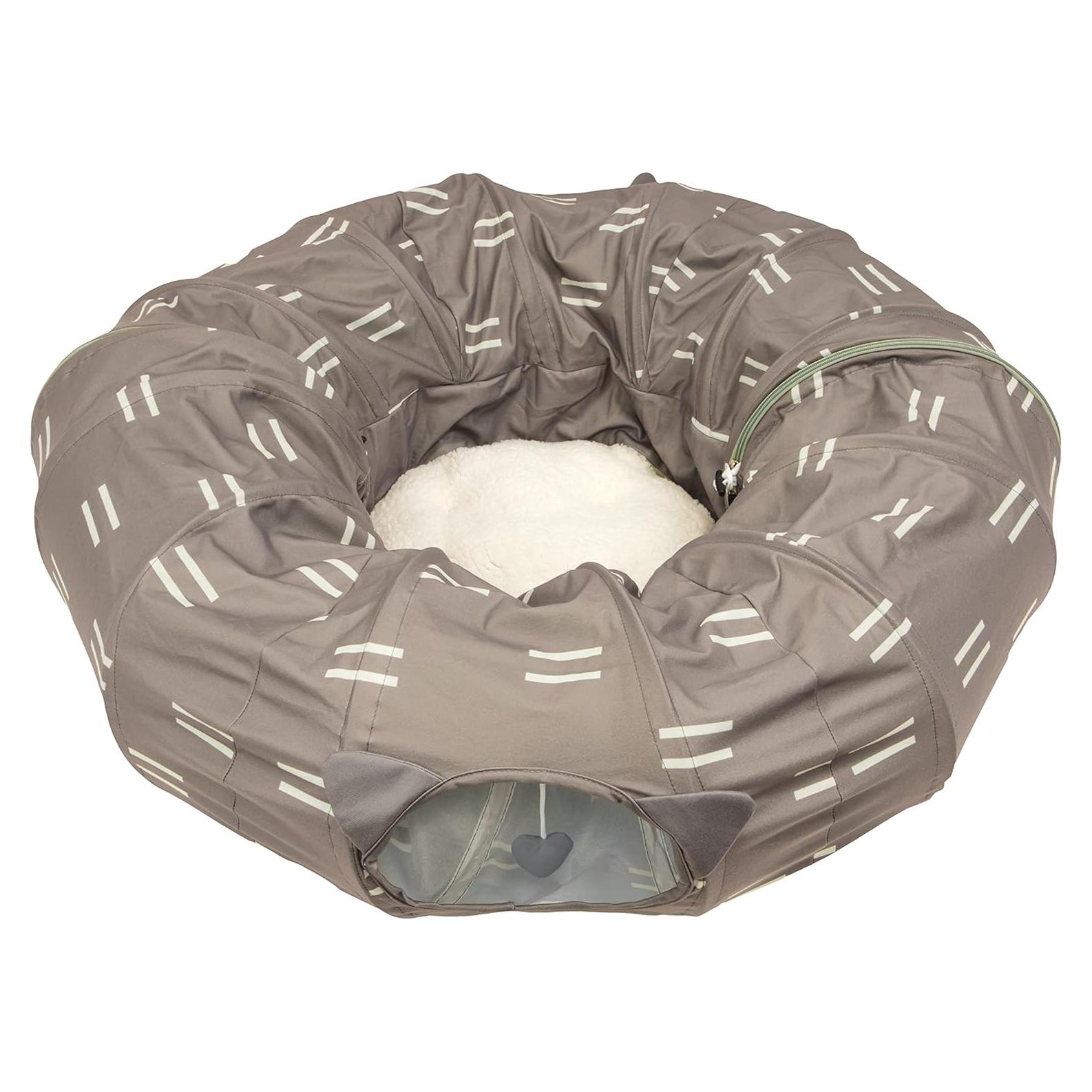 Cama Túnel para Gatos Kitty City Marrón 99x99 cm