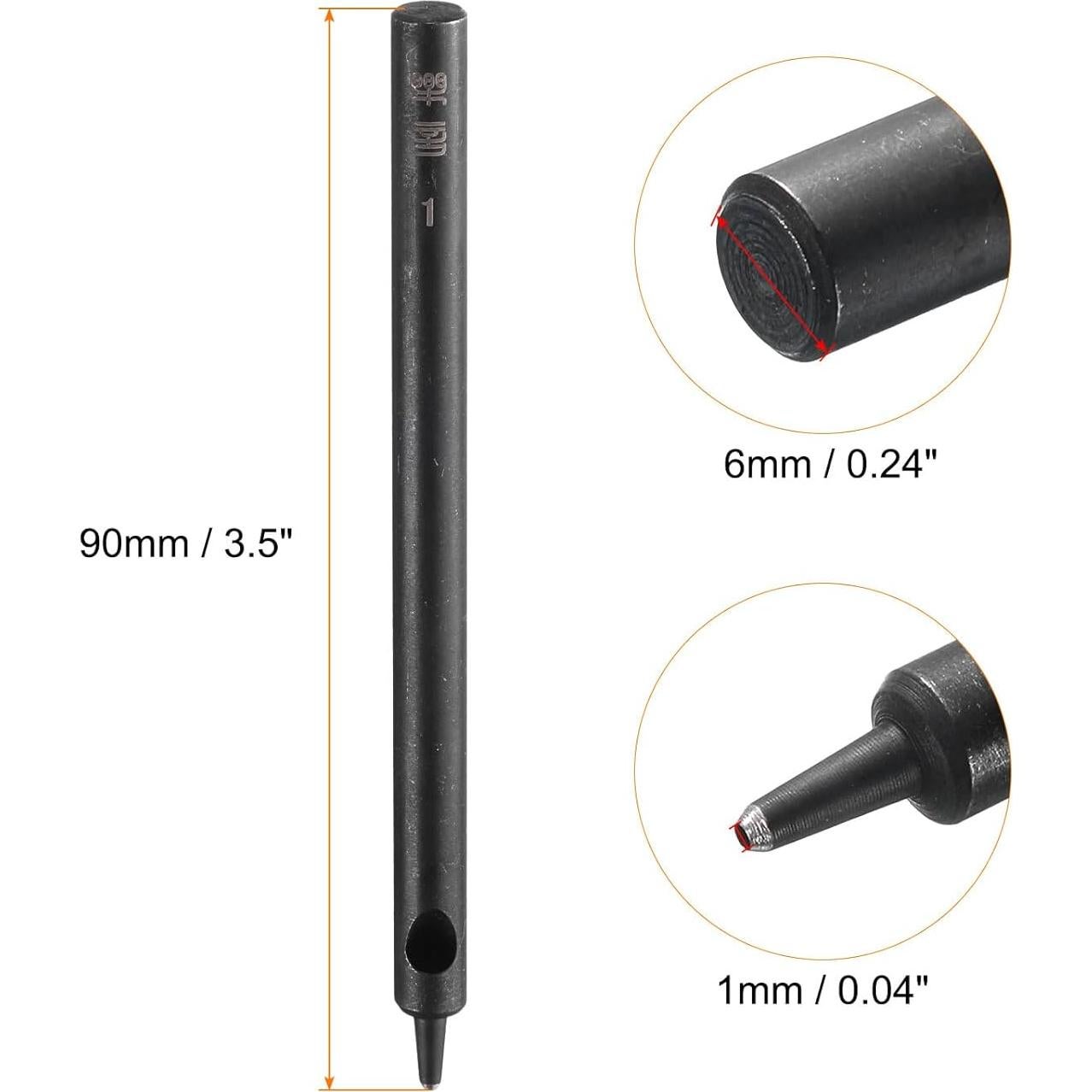 Punzón Redondo de Cuero HARFINGTON 1mm - Herramienta de Corte