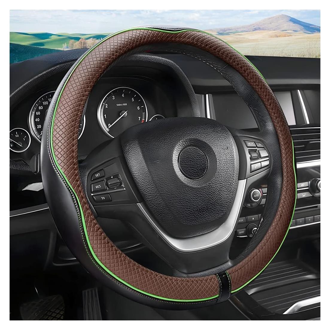 Funda de Volante de Cuero Moly Magnolia 38cm Antideslizante